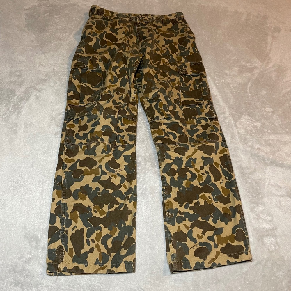 Vintage 90s Rothco x Bear Archery Fred Bear Camo BDU Cargo Pants Men Brown 32x30
